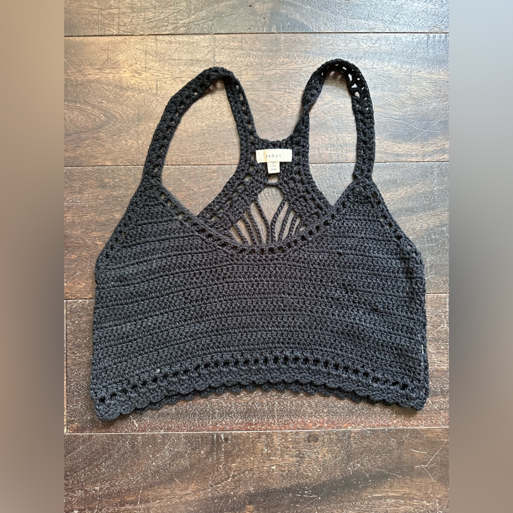 Crochet Cropped Top/CoverUp